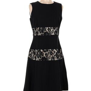NWT DKNY black dress with lace details size 6